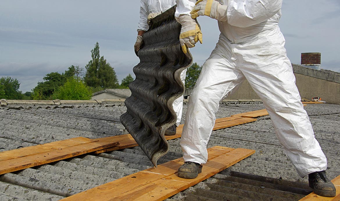 our history - asbestos removal from corrugated roof
